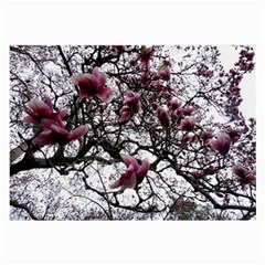 Saucer Magnolia Tree Large Glasses Cloth by okhismakingart