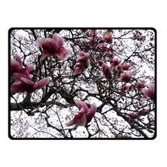 Saucer Magnolia Tree Fleece Blanket (Small)