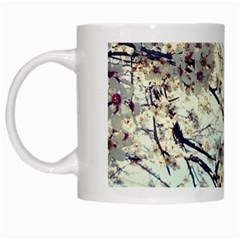 Plum Blossoms White Mugs by okhismakingart