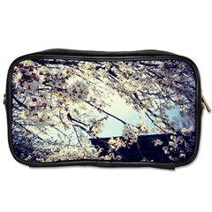 Plum Blossoms Toiletries Bag (one Side) by okhismakingart