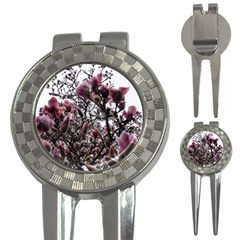 Saucer Magnolia Tree Ii 3-in-1 Golf Divots by okhismakingart