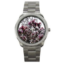 Saucer Magnolia Tree Ii Sport Metal Watch by okhismakingart