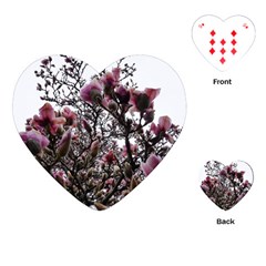 Saucer Magnolia Tree Ii Playing Cards Single Design (heart)