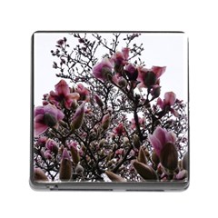 Saucer Magnolia Tree Ii Memory Card Reader (square 5 Slot) by okhismakingart