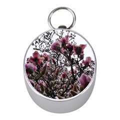 Saucer Magnolia Tree Ii Mini Silver Compasses by okhismakingart