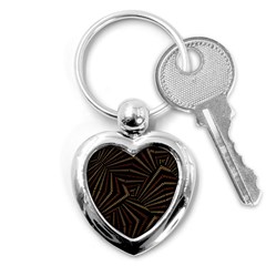 Vintage Etchnic Print Key Chain (Heart)