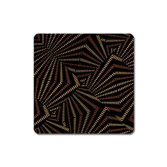 Vintage Etchnic Print Square Magnet