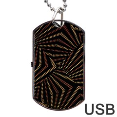 Vintage Etchnic Print Dog Tag Usb Flash (one Side)