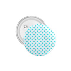 White Light Blue Hearts Pattern, Pastel Sky Blue Color 1 75  Buttons by Casemiro