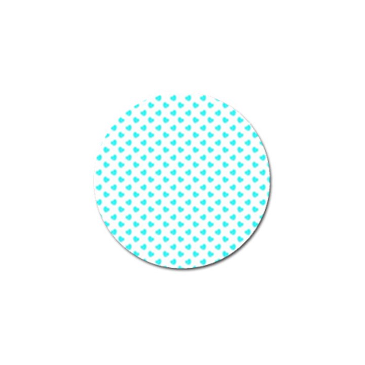 White light blue Hearts pattern, pastel sky blue color Golf Ball Marker (10 pack)