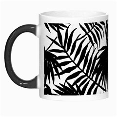 Black And White Tropical Leafs Pattern, Vector Image Morph Mugs by Casemiro