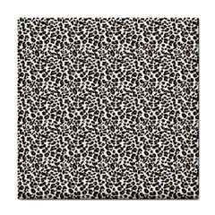 Leopard Spots Pattern, Geometric Dots, Animal Fur Print Tile Coaster by Casemiro