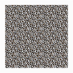 Leopard Spots Pattern, Geometric Dots, Animal Fur Print Medium Glasses Cloth (2 Sides) by Casemiro