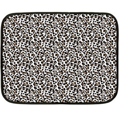 Leopard Spots Pattern, Geometric Dots, Animal Fur Print Fleece Blanket (mini) by Casemiro