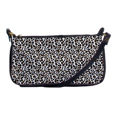 Leopard Spots Pattern, Geometric Dots, Animal Fur Print Shoulder Clutch Bag by Casemiro