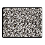 Leopard spots pattern, geometric dots, animal fur print Double Sided Fleece Blanket (Small)  45 x34  Blanket Front