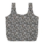 Leopard spots pattern, geometric dots, animal fur print Full Print Recycle Bag (L) Front