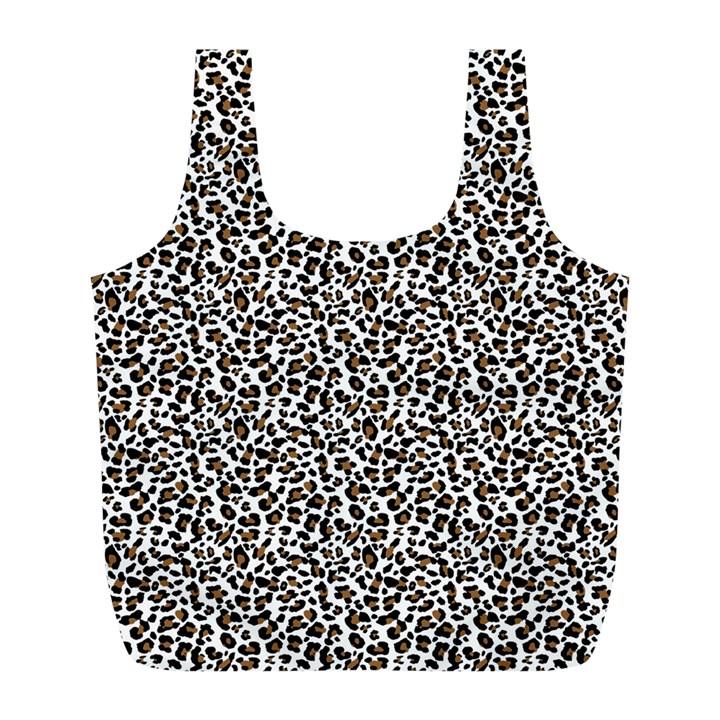 Leopard spots pattern, geometric dots, animal fur print Full Print Recycle Bag (L)