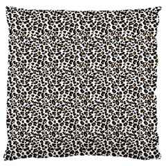 Leopard Spots Pattern, Geometric Dots, Animal Fur Print Standard Flano Cushion Case (one Side) by Casemiro