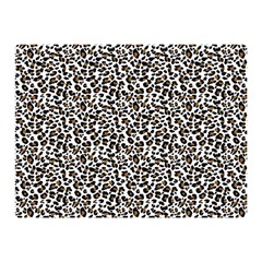 Leopard Spots Pattern, Geometric Dots, Animal Fur Print Double Sided Flano Blanket (mini)  by Casemiro