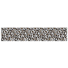 Leopard Spots Pattern, Geometric Dots, Animal Fur Print Small Flano Scarf by Casemiro