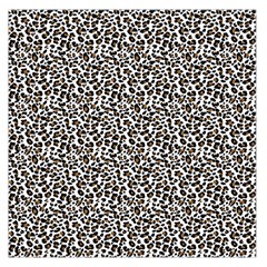 Leopard Spots Pattern, Geometric Dots, Animal Fur Print Large Satin Scarf (square) by Casemiro