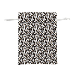 Leopard Spots Pattern, Geometric Dots, Animal Fur Print Lightweight Drawstring Pouch (s) by Casemiro