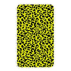 Leopard Spots Pattern, Yellow And Black Animal Fur Print, Wild Cat Theme Memory Card Reader (rectangular) by Casemiro