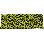 Leopard spots pattern, yellow and black animal fur print, wild cat theme Body Pillow Case (Dakimakura) Body Pillow Case