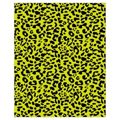 Leopard Spots Pattern, Yellow And Black Animal Fur Print, Wild Cat Theme Drawstring Bag (small) by Casemiro