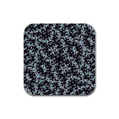 Intricate Modern Abstract Ornate Pattern Rubber Square Coaster (4 Pack)  by dflcprintsclothing