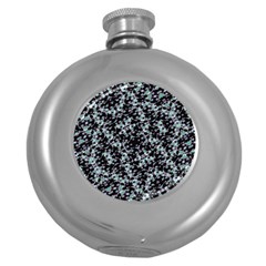 Intricate Modern Abstract Ornate Pattern Round Hip Flask (5 Oz) by dflcprintsclothing