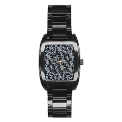 Intricate Modern Abstract Ornate Pattern Stainless Steel Barrel Watch by dflcprintsclothing