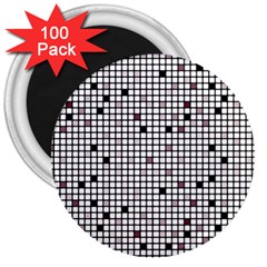 Pattern Petit carreaux 3  Magnets (100 pack)