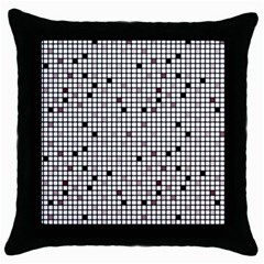 Pattern Petit carreaux Throw Pillow Case (Black)