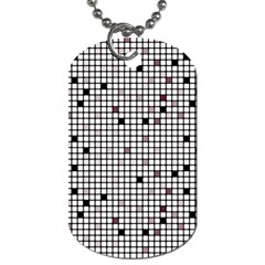 Pattern Petit carreaux Dog Tag (One Side)