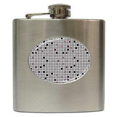 Pattern Petit Carreaux Hip Flask (6 Oz) by kcreatif