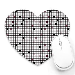 Pattern Petit carreaux Heart Mousepads