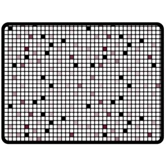 Pattern Petit carreaux Fleece Blanket (Large) 