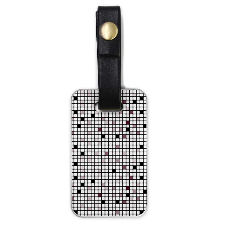 Pattern Petit carreaux Luggage Tag (one side)