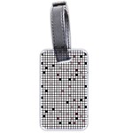 Pattern Petit carreaux Luggage Tag (two sides) Back