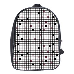 Pattern Petit carreaux School Bag (XL)