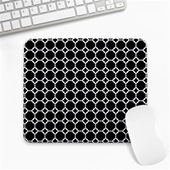 Pattern Abstrait Ronds Noir Large Mousepads