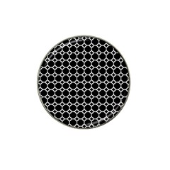 Pattern Abstrait Ronds Noir Hat Clip Ball Marker