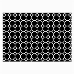 Pattern Abstrait Ronds Noir Large Glasses Cloth