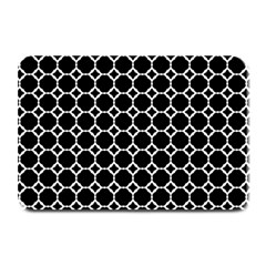 Pattern Abstrait Ronds Noir Plate Mats