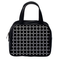 Pattern Abstrait Ronds Noir Classic Handbag (One Side)