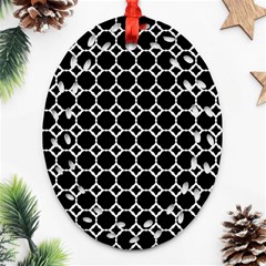 Pattern Abstrait Ronds Noir Ornament (Oval Filigree)