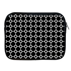 Pattern Abstrait Ronds Noir Apple iPad 2/3/4 Zipper Cases