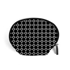 Pattern Abstrait Ronds Noir Accessory Pouch (Small)